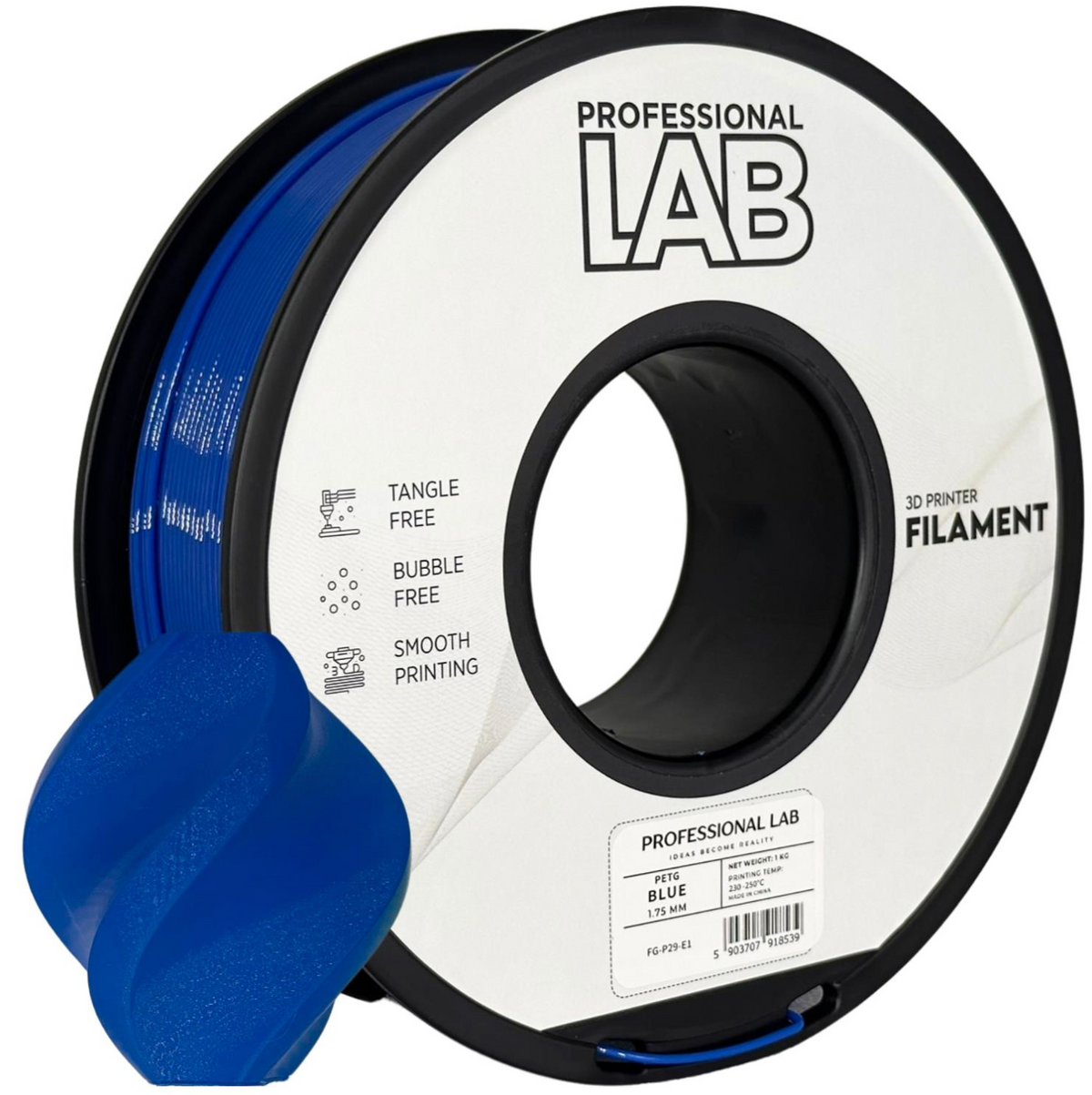 PETG Filament Blau 1,75 mm – 1 kg | Professional Lab