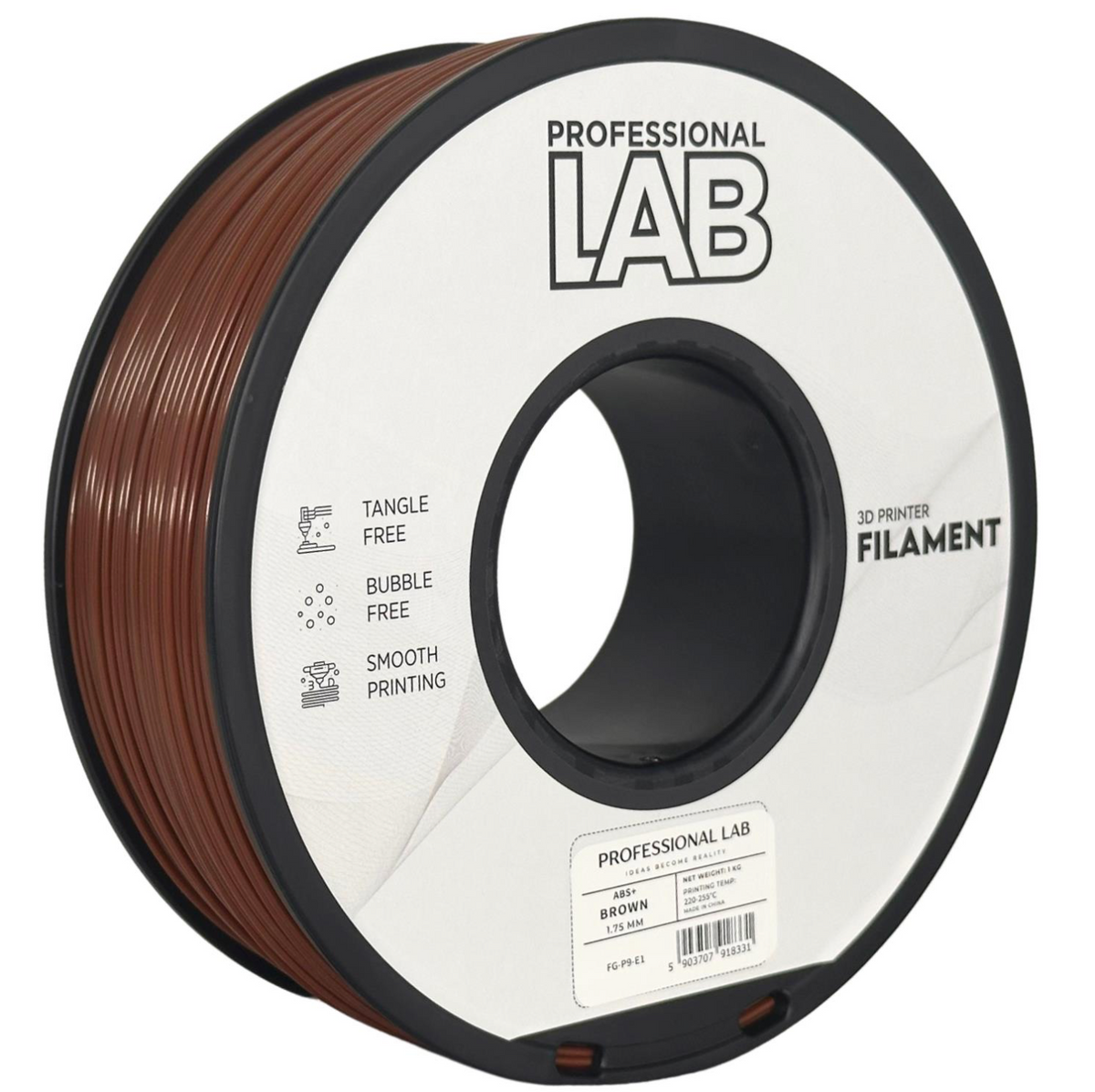 ABS+ Filament Braun 1,75 mm – 1 kg | Professional Lab